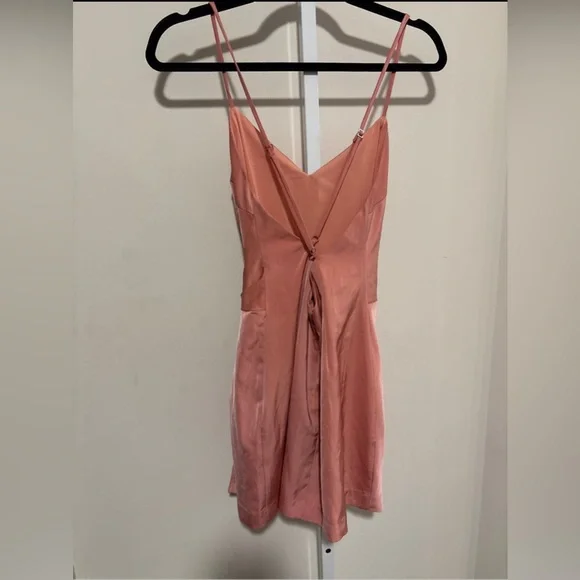 NBD Blush Pink Midi Dress with Spaghetti Straps - Picture 4 of 4